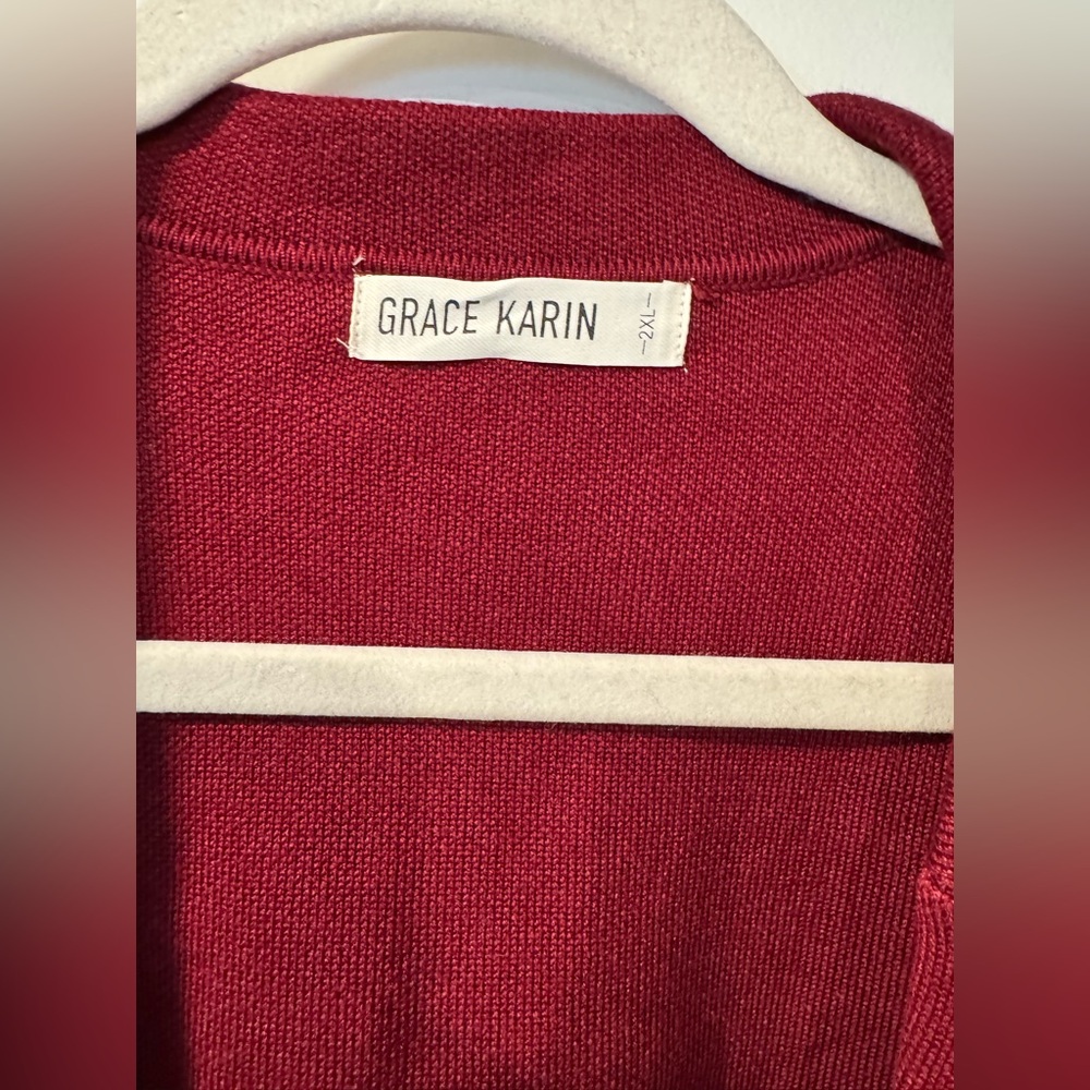Red Cardigan - Picture 2 of 5